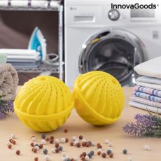 Bollar för att Tvätta Kläder utan Tvättmedel Delieco InnovaGoods Förpackning med 2 masker