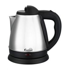 Vattenkokare COMELEC D227990 1,2 L 1600W Vit Svart Svart/Silvrig Silvrig Rostfritt stål 1200 W 1600 W 1 L