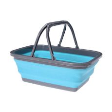 Hopvikbar tvättkorg Ultra Clean polypropen Plast 39 x 27 x 28 cm 39 x 27 x 14,5 cm