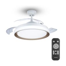 Takfläkt med belysning Philips Atlas Gyllene 35 W 28 W 4500 Lm (2700 K)