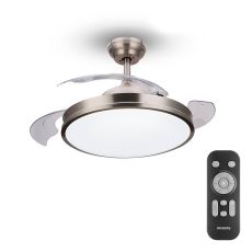 Takfläkt med belysning Philips Atlas 35 W 28 W 4500 Lm ickel (2700 K)