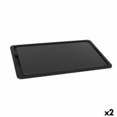 Bricka Percutti Avfrostningsfunktion Svart 39 x 23 cm (2 antal)