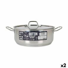 Kastrull med lock Quttin Hotel Stål Ø 28 x 11 cm (2 antal)