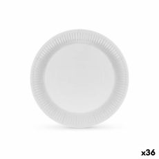 Tallriksset Algon Papp Engångsanvändning Vit (36 antal)