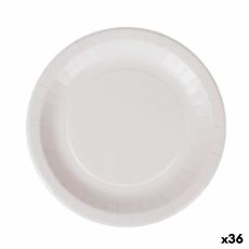 Tallriksset Algon Engångsanvändning Vit Papp 28 cm (36 antal)