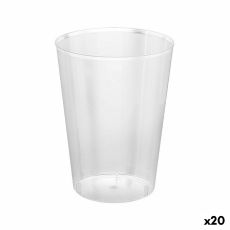 Set med återanvändbara glas Algon Transparent Cider 20 antal 500 ml (15 Delar)