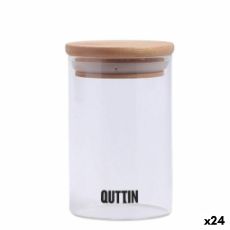 Genomskinlig glasburk Quttin 6,5 x 11 cm Silikon 250 ml (24 antal)