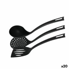 Köksredskapsset Quttin Nylon Svart 3 Delar (20 antal)
