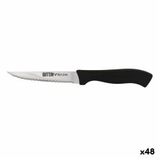 Tandad kniv Quttin Kasual Svart Silvrig 22 x 2 x 1,5 cm (48 antal)