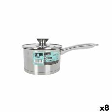 Kastrull med lock Quttin Hermes 1,8 L Stål (8 antal)
