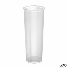 Set med återanvändbara glas Algon Tub, rör Transparent 6 Delar 300 ml (70 antal)