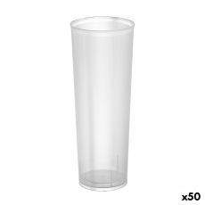 Set med återanvändbara glas Algon Tub, rör Transparent 10 Delar 300 ml (50 antal)
