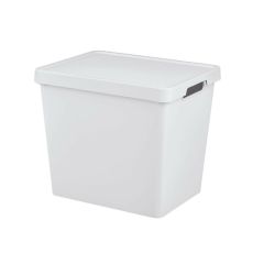 Förvaringslåda med lock Tontarelli Maya Vit 23,9 L 36 x 28 x 31,1 cm