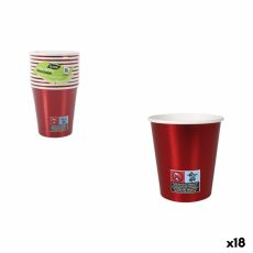 Glasset Algon Röd 200 ml 10 Delar (18 antal)
