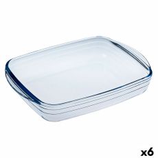 Rektangulär bakform Ô Cuisine Ocuisine Vidrio Transparent Glas 23 x 15 x 5 cm Rektangulär (6 antal)