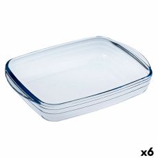 Rektangulär bakform Ô Cuisine Ocuisine Vidrio Transparent Glas 28 x 20 x 5 cm Rektangulär (6 antal)