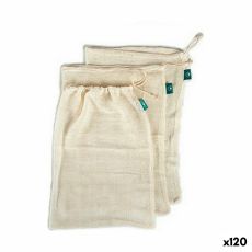 Set med återanvändningsbara livsmedelspåsar Vit 5 x 48 x 33 cm (120 antal)