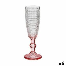 Champagneglas Vivalto PR05720ZD/BHA6 PINK Rosa Transparent Glas 180 ml (6 antal)