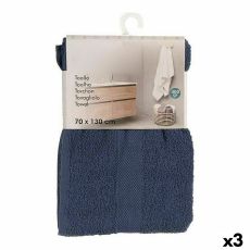 Badhandduk Berilo 5313 Blå 80 % bomull 20 % Polyester 70 x 0,5 x 130 cm (3 antal)