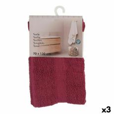 Badhandduk Berilo 5313 Rödbrun 80 % bomull 20 % Polyester 70 x 0,5 x 130 cm (3 antal)