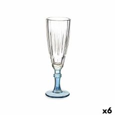 Champagneglas Vivalto Exotic Blå Glas 170 ml (6 antal)