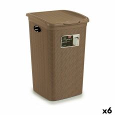 Tvättkorg Stefanplast Elegance Beige Plast 50 L 36,5 x 54,5 x 38 cm (6 antal)