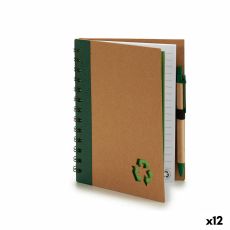 Spiralbundet anteckningsblock med penna Pincello AR1810128 1 x 18 x 14 cm Återvunnen kartong (12 antal)