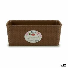 Blomlåda Stefanplast Brun PVC 13 x 11 x 28,5 cm (12 antal)