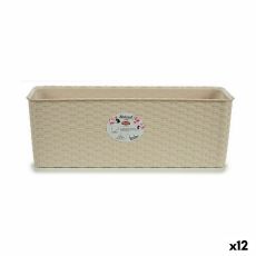 Blomlåda Stefanplast Beige Plast 17,5 x 16 x 48,5 cm (12 antal)