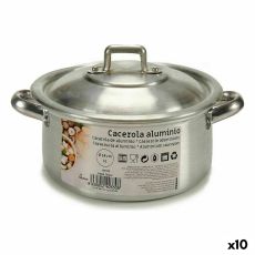 Kastrull med lock Kinvara 100002 Silvrig Ø 14 cm 1 L (10 antal)