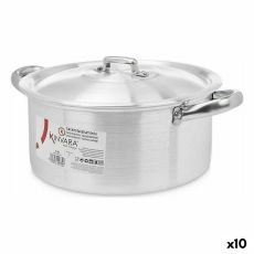 Kastrull med lock Kinvara 100006 Silvrig 4 L 24 x 13 x 31 cm (10 antal)