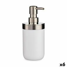 Tvåldispenser Berilo BP15-001-2 Vit Silvrig Plast 350 ml 8 x 17 x 9 cm (6 antal)