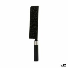 Stor matlagningskniv Kinvara KT11-5604M08 Svart Rostfritt stål Plast 5,3 x 33 x 2,3 cm Marmor (12 antal)