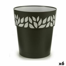 Självvattnande blomkruka Stefanplast Cloe Antracitgrå Plast 29 x 29 x 29 cm (6 antal)