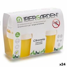 Set med luftfräschare Ibergarden 1165 Citronella Gel (24 antal)