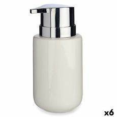 Tvåldispenser Berilo J1017-A-BLANCO Vit Silvrig Metall Keramik 300 ml 7 x 14,5 x 8,5 cm (6 antal)