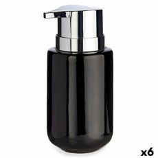 Tvåldispenser Berilo J1017-A-NEGRO Svart Silvrig Metall Keramik 350 ml 7 x 14,5 x 8,5 cm (6 antal)