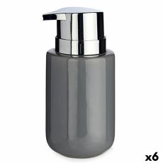 Tvåldispenser Berilo J1017-A-GRIS Grå Silvrig Metall Keramik 350 ml 7 x 14,5 x 8,5 cm (6 antal)