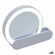 Speglar Berilo YXL2112-SB Vit ABS 9 x 2 x 10 cm LED Ljus (12 antal)