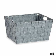 Multifunktionell korg Kipit A3-6883 Grå Tyg 5 L 30,4 x 14 x 20 cm (18 antal)