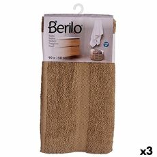 Badhandduk Berilo 89663 Kamel 80 % bomull 20 % Polyester 90 x 150 cm (3 antal)