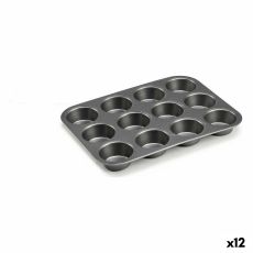 Bakform Mörkgrå Metall Kolstål 20 x 2 x 26 cm (12 antal)