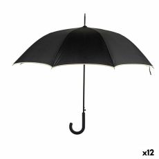 Paraply Svart Kräm Metall Fibrer 95 x 95 x 86 cm (12 antal)