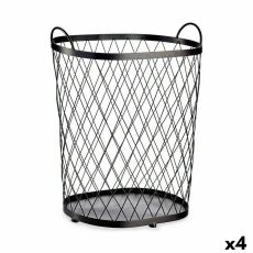 Korg Svart Metall 40 L 31 x 54,7 x 46,5 cm (4 antal)