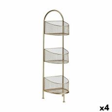 Bokhylla Gyllene Metall 21,2 x 97 x 28,5 cm (4 antal)