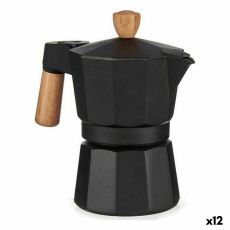 Italiensk Kaffepanna Kinvara A611BQ-3 T Brun Svart Trä Aluminium 150 ml (12 antal)