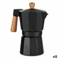 Italiensk Kaffepanna Kinvara A611BQ-6 T Brun Svart Trä Aluminium 300 ml (12 antal)