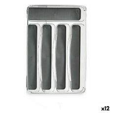 Besticks-sortering Återvunnen plast Grå 23,3 x 4,5 x 32,7 cm (12 antal)