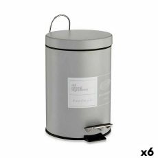 Pedalhink Berilo Beauty Products Vit Grå Stål Plast 3 L (6 antal)