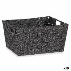 Multifunktionell korg Kipit A3-6883 Svart Tyg 30 x 14 x 20 cm 20 x 14 x 30 cm (18 antal)